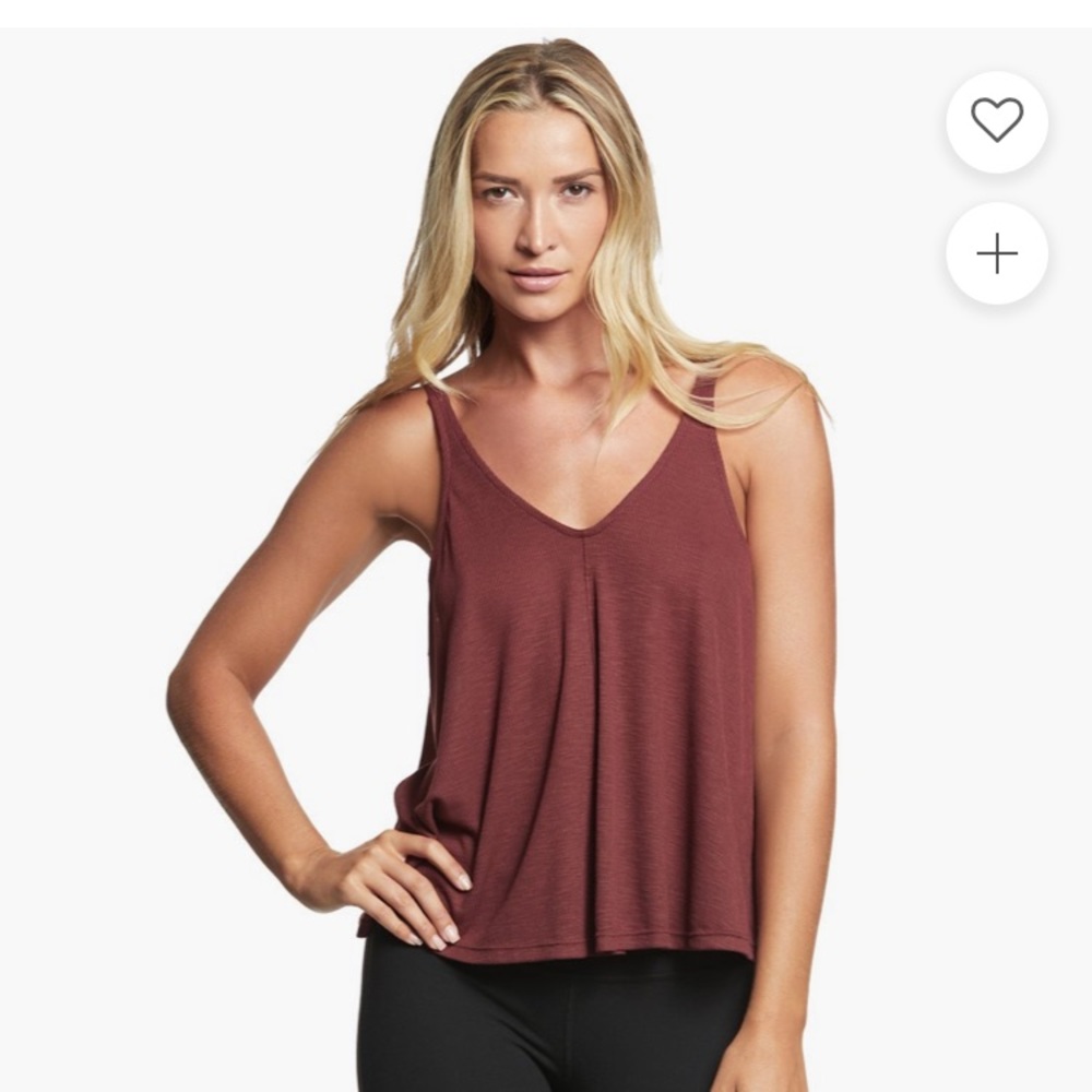 Free People Dani tank in a maroon